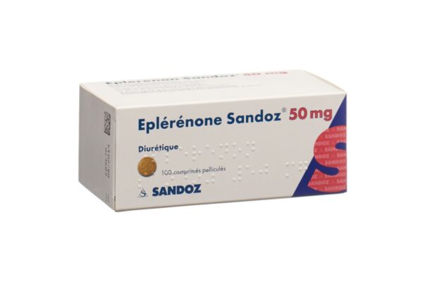 Eplérénone Sandoz cpr pell 50 mg 100 pce