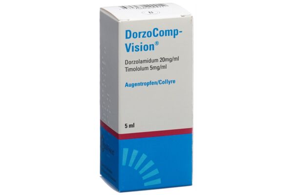 DorzoComp-Vision Gtt Opht 20 mg/ml, 5 mg/ml Fl 5 ml