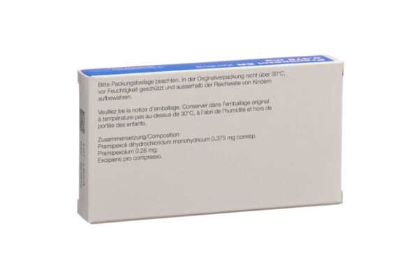 Pramipexol ER Zentiva Ret Tabl 0.375 mg 10 Stk