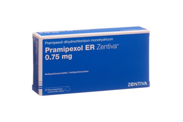 Pramipexol ER Zentiva Ret Tabl 0.75 mg 30 Stk