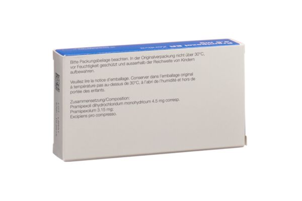 Pramipexol ER Zentiva Ret Tabl 4.5 mg 30 Stk