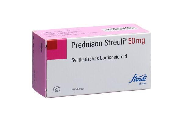 Prednison Streuli Tabl 50 mg 100 Stk