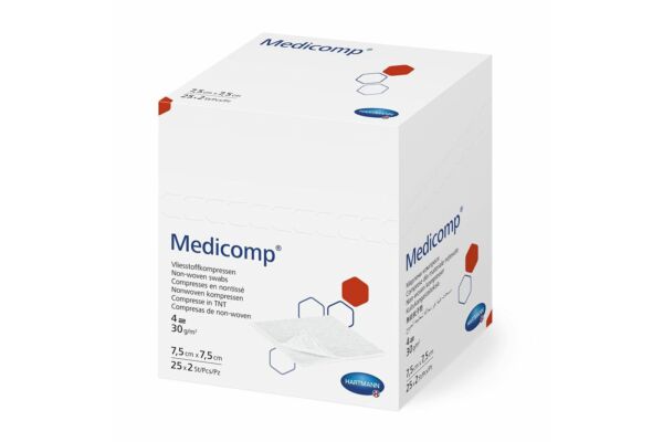 Medicomp Bl 4 fach S30 7.5x7.5 steril 100 x 2 Stk