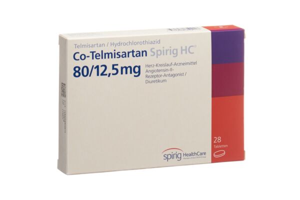 Co-Telmisartan Spirig HC Tabl 80/12.5 mg 28 Stk