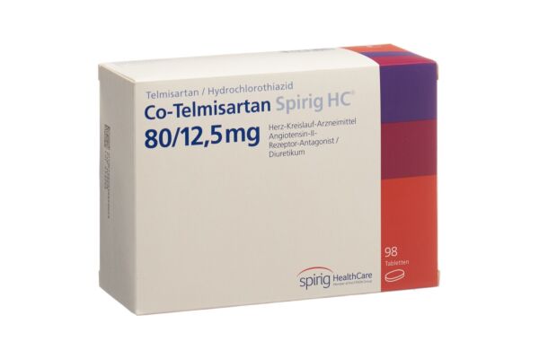 Co-Telmisartan Spirig HC Tabl 80/12.5 mg 98 Stk