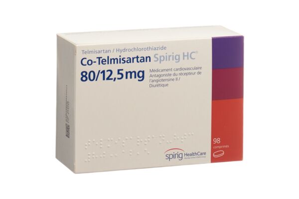 Co-Telmisartan Spirig HC cpr 80/12.5 mg 98 pce