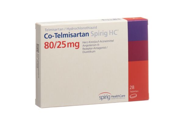 Co-Telmisartan Spirig HC Tabl 80/25 mg 28 Stk