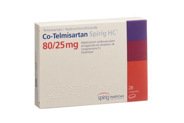 Co-Telmisartan Spirig HC Tabl 80/25 mg 28 Stk