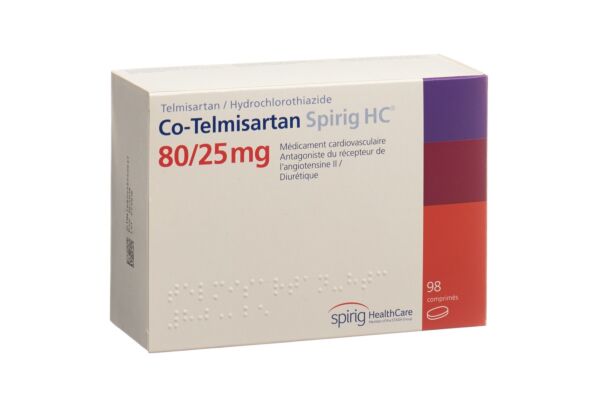 Co-Telmisartan Spirig HC Tabl 80/25 mg 98 Stk