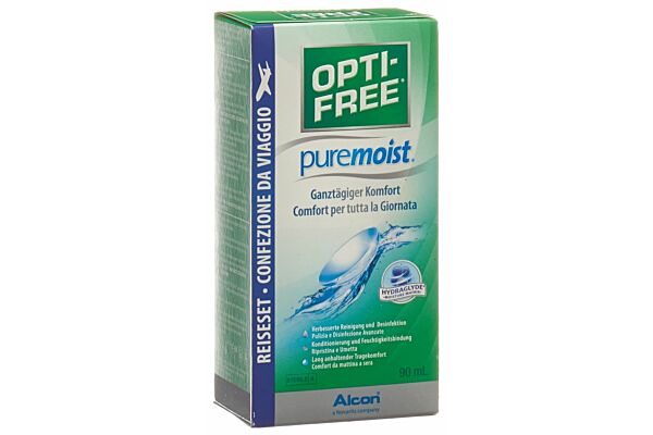 Opti Free PureMoist solution multi-fonctions de décontamination sol fl 90 ml
