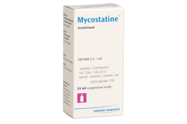 Mycostatin susp 100000 U/ml fl 24 ml