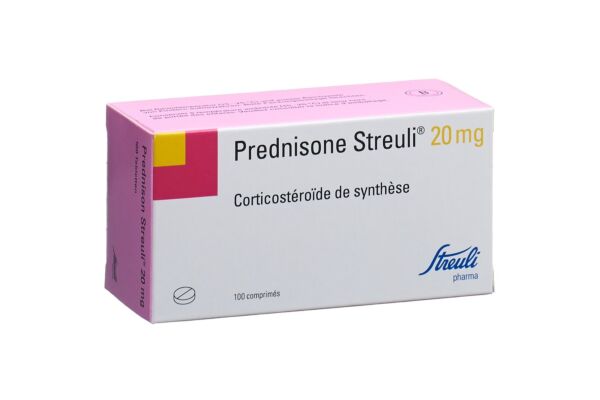 Prednison Streuli Tabl 20 mg 100 Stk