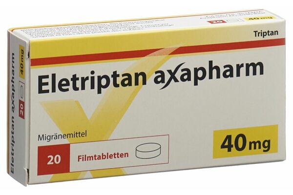 Eletriptan Axapharm Filmtabl 40 mg 20 Stk