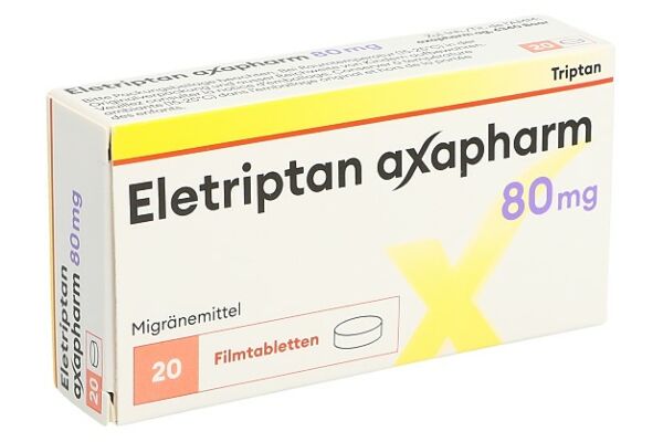 Eletriptan Axapharm Filmtabl 80 mg 20 Stk