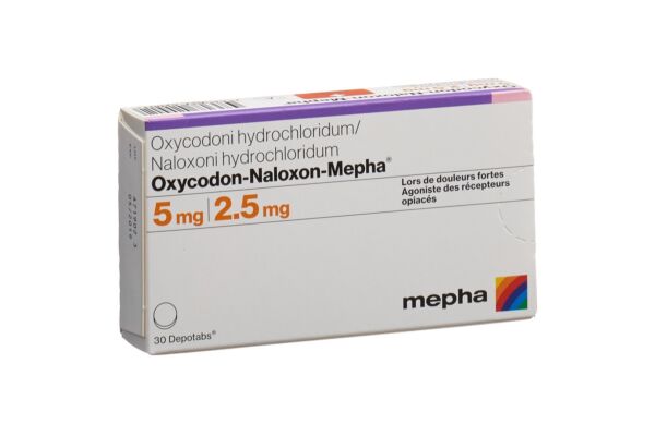 Oxycodon-Naloxon-Mepha Ret Tabl 5mg/2.5mg 30 Stk