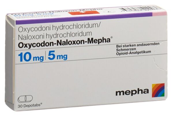Oxycodon-Naloxon-Mepha cpr ret 10mg/5mg 60 pce