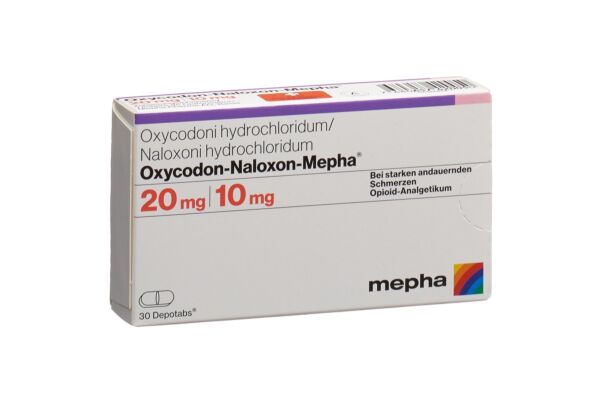 Oxycodon-Naloxon-Mepha Ret Tabl 20mg/10mg 30 Stk
