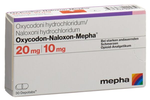 Oxycodon-Naloxon-Mepha Ret Tabl 20mg/10mg 60 Stk