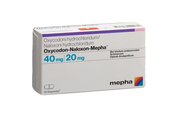 Oxycodon-Naloxon-Mepha cpr ret 40mg/20mg 30 pce