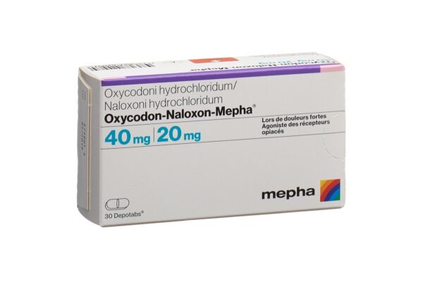 Oxycodon-Naloxon-Mepha Ret Tabl 40mg/20mg 30 Stk