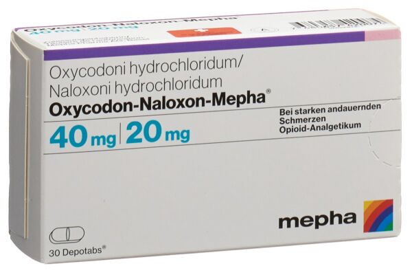 Oxycodon-Naloxon-Mepha cpr ret 40mg/20mg 60 pce