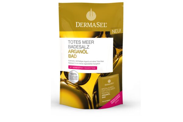 DermaSel sel de bain huile d'argan allemand français sach 400 g
