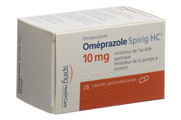 Oméprazole Spirig HC caps 10 mg bte 28 pce