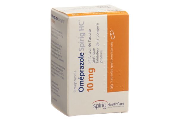 Oméprazole Spirig HC caps 10 mg bte 56 pce