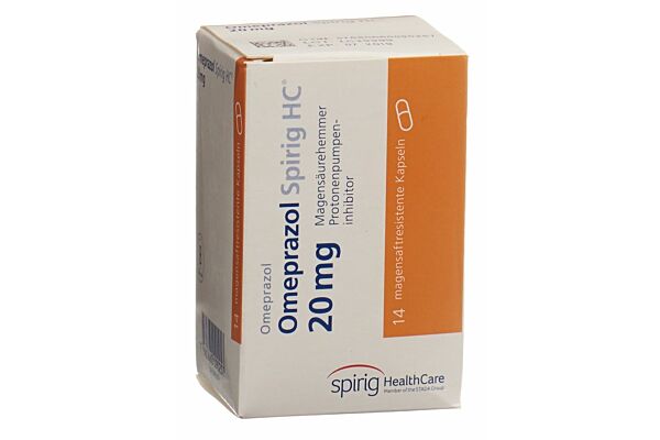 Oméprazole Spirig HC caps 20 mg bte 14 pce