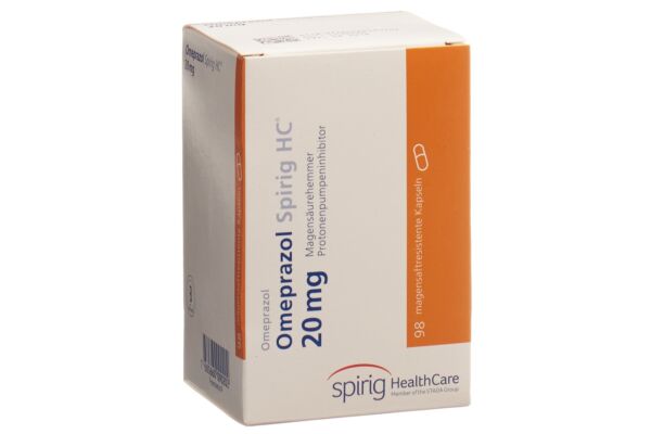 Omeprazol Spirig HC Kaps 20 mg Ds 98 Stk