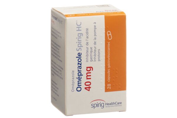 Oméprazole Spirig HC caps 40 mg bte 28 pce