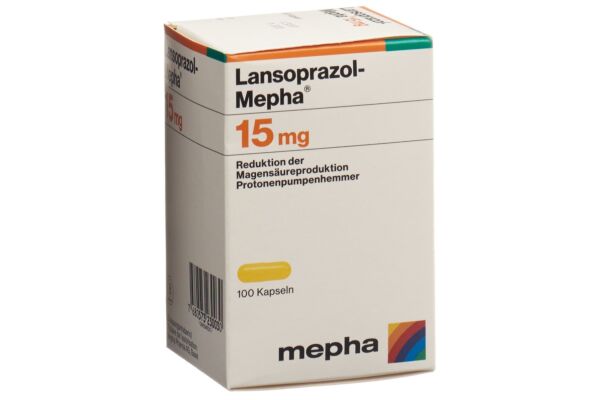Lansoprazol-Mepha caps 15 mg bte 100 pce