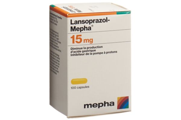 Lansoprazol-Mepha caps 15 mg bte 100 pce