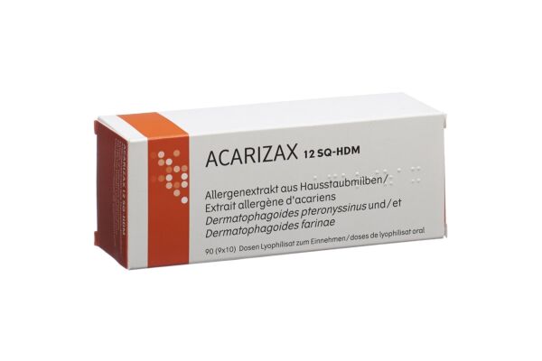 Acarizax Lyophilisat zum Einnehmen 12 SQ-HDM 90 Stk
