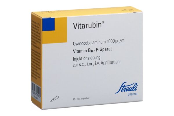 Vitarubin sol inj 1000 mcg/ml 10 amp 1 ml