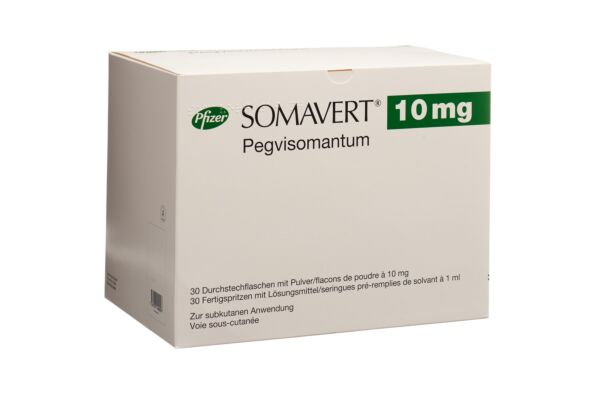 Somavert subst sèche 10 mg avec solvant (seringue pré-remplie) 30 pce