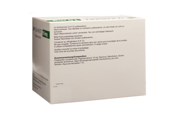 Somavert subst sèche 10 mg avec solvant (seringue pré-remplie) 30 pce