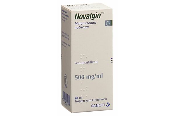 Novalgin gouttes 0.5 g/ml fl 20 ml