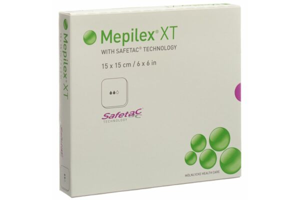 Mepilex Safetac XT 15x15cm stérile 5 pce