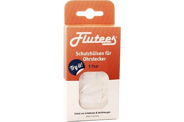 Flutees Protective Sleeves for Ear Studs 5 paire