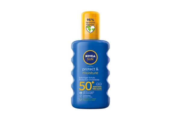 Nivea Sun Protect & Moisture pflegendes Sonnenspray LSF 50+ 200 ml