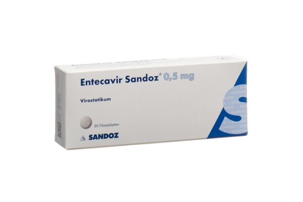 Entecavir Sandoz cpr pell 0.5 mg 30 pce