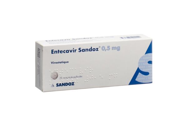 Entecavir Sandoz cpr pell 0.5 mg 30 pce
