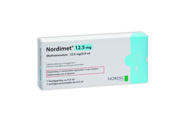 Nordimet sol inj 12.5 mg/0.5ml seringue préremplie