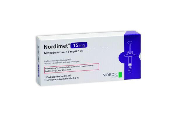 Nordimet sol inj 15 mg/0.6ml seringue préremplie