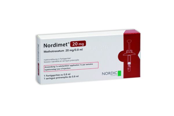 Nordimet sol inj 20 mg/0.8ml seringue préremplie