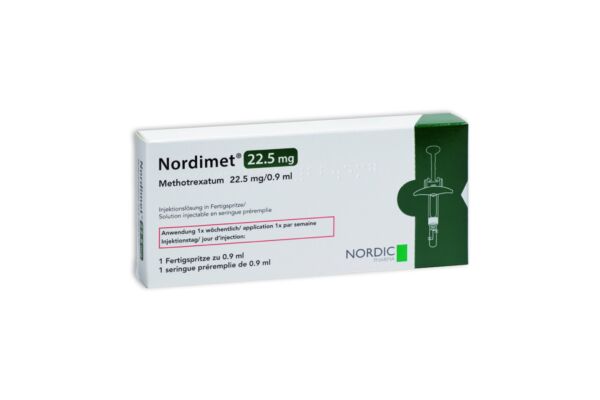 Nordimet sol inj 22.5 mg/0.9ml seringue préremplie