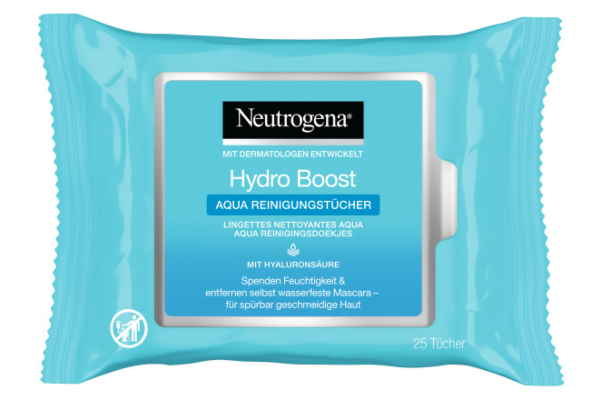 Neutrogena Hydro Boost Aqua lingettes nettoyantes 25 pce