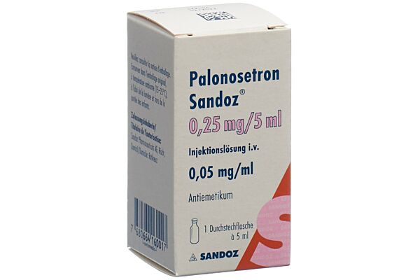 Palonosétron Sandoz sol inj 0.25 mg/5ml vial 5 ml