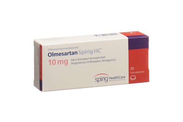 Olmésartan Spirig HC cpr pell 10 mg 30 pce